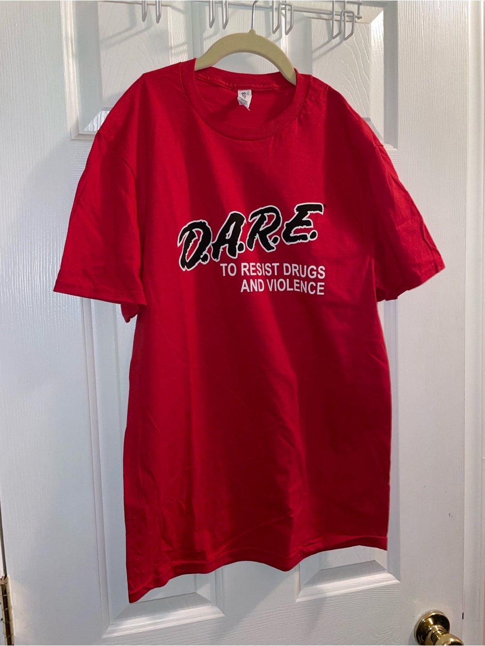Jerzees Red D.A.R.E. Short Sleeve Tee